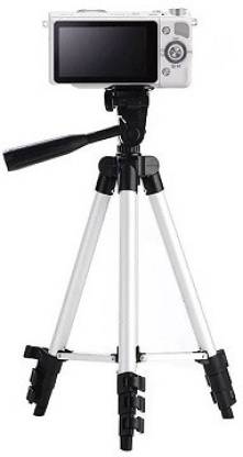 techdeal 3110 3-way head rotation adjustable aluminium (Silver, Supports Up to 1500 g) Tripod