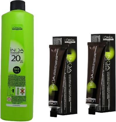 L'Oréal Paris INOA Ammonia Free Permanent Colour 5,25 Light Iridescent Mahogany Brown(2 tube) 60mL+ Loreal INOA Oil Developer 1000 mL Price in India - Buy L'Oréal Paris INOA Ammonia Free Permanent Colour L'Oréal Paris INOA Ammonia Free Permanent Colour 5,25 Light Iridescent Mahogany Brown(2 tube) 60mL+ Loreal INOA Oil Developer 1000 mL Price in India - Buy L'Oréal Paris INOA Ammonia Free Permanent Colour
