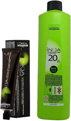 L'Oréal Paris INOA Ammonia Free Permanent Colour 3 Dark Brown(1tube) 60mL+ Loreal INOA Oil Developer 1000 mL Price in India - Buy L'Oréal Paris INOA Ammonia Free Permanent Colour 3 Dark Brown(1tube) L'Oréal Paris INOA Ammonia Free Permanent Colour 3 Dark Brown(1tube) 60mL+ Loreal INOA Oil Developer 1000 mL Price in India - Buy L'Oréal Paris INOA Ammonia Free Permanent Colour 3 Dark Brown(1tube)