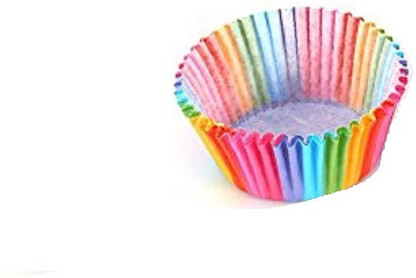 Everyday 100pcs colorato Arcobaleno pirottini per Cupcake Party Baking Muffin Cup Case 