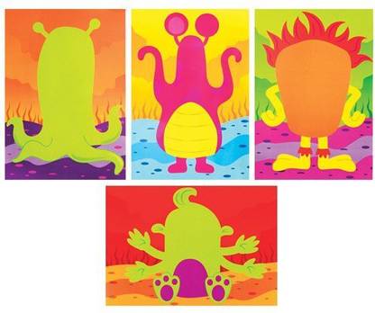 Baker Ross Alien Monsters Funny Face Sticker Scenes For Kids Perfect For Children'S Arts, Crafts And Decorating For Boys And Girls (Pack Of - Alien Monsters Funny Face Sticker Scenes For Kids Baker Ross Alien Monsters Funny Face Sticker Scenes For Kids Perfect For Children'S Arts, Crafts And Decorating For Boys And Girls (Pack Of - Alien Monsters Funny Face Sticker Scenes For Kids