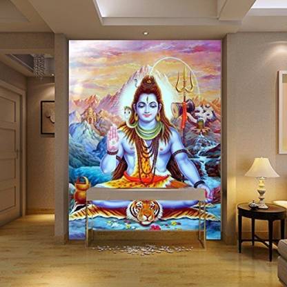 Total Home Size 4ft 3d Huge Religious Statues Hindu Wall Art Picture Canvas - Home Decor Framed Pictures
