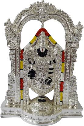 Chintamani Arts Silver Plated Divine Tirupati Balaji Idols Divine Tirupati Balaji Idols Tirupati
