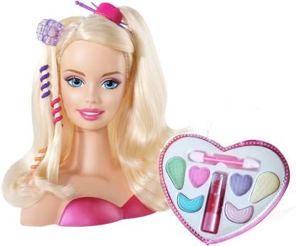 IndusBay Fashion Princess Beauty Set Styling Head Doll with Hair DO and  Compact Makeup Playset for Girls - Fashion Princess Beauty Set Styling Head  Doll with Hair DO and Compact Makeup Playset