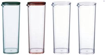 Skywalk Clear Bottle Set Of 4 Pieces Capacity 1000ml 1 Liter Material Acrylic Dimension Width 8 8 Depth 8 8 Height 24 Cm Colour Multicolor 1000 Ml Bottle
