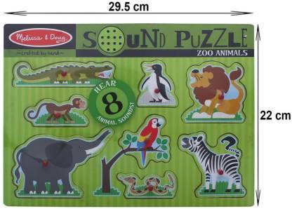 MELISSA & DOUG Zoo Animals Sound Puzzle Set - Zoo Animals Sound Puzzle Set  . Buy No Character toys in India. shop for MELISSA & DOUG products in  India. 