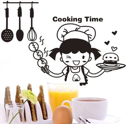 Marvellous Large Kitchen Coock Time Wall Sticker Kitchen Wall Decal Cooking Wall Price In India Buy Marvellous Large Kitchen Coock Time Wall Sticker Kitchen Wall Decal Cooking Wall Online At Flipkart Com