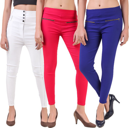 IMREYES White Jegging Price in India 