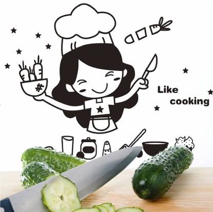 Marvellous Medium Kitchen Wall Sticker Cooking Time Wall Decal Restuarant Wall Price In India Buy Marvellous Medium Kitchen Wall Sticker Cooking Time Wall Decal Restuarant Wall Online At Flipkart Com