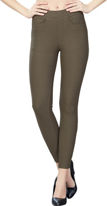 BOOM JNS Brown Jegging Price in India 
