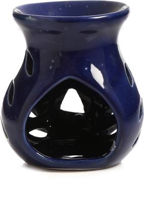 SuttaLife Indian Ceramic Aroma Oil Burner Double Hole Shape Aroma Burner Natural Air Fragrance For Office, Home Decor, Spa Aroma Diffuser Ceramic Tealight Holder