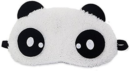 1X Panda Face Eye Travel Sleep Lightproof Mask Blindfold Portable Nap Cover JS 