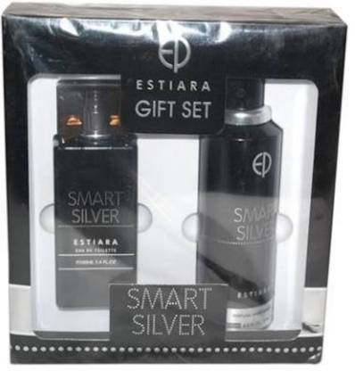 Estiara Smart Silver Gift Set Eau De Toilette 100ml Body Spray 200ml Deodorant Spray For Men Women Price In India Buy Estiara Smart Silver Gift Set Eau De Toilette 100ml Body Spray 200ml
