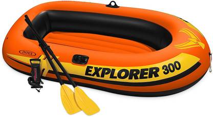 Intex Explorer 300 Boat Set With Oars Air Pump 3 Person Boat Explorer 300 Boat Set With Oars Air Pump 3 Person Boat Buy Boat Toys In India