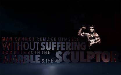 Man Cannot Remake Himself Without Suffering For He Is Both The Marble The Sculptor Motivational Posters For Office And Home Decor Inspiration Quote Poster 12x18 3d Poster Quotes