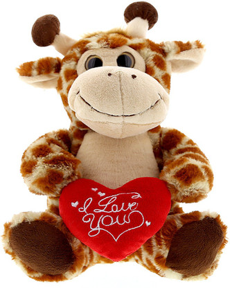 giraffe stuffed animal valentine