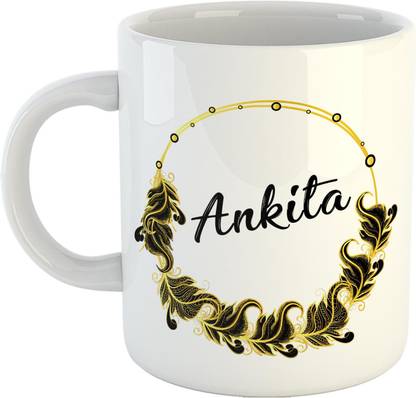 Gen7 Ankita Name Printed Ceramic Coffee 350 Ml Best Gift For Birthday Ceramic 350 Ml Ceramic Coffee Mug Price In India Buy Gen7 Ankita Name Printed Ceramic Coffee 350 Ml Best Gift