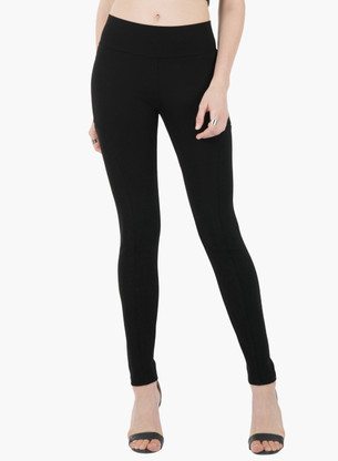 Black jeggings flipkart clearance