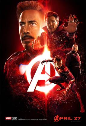AVENGERS-INFINITY-WAR-IRON MAN-SPIDER MAN-POSTER 12X18 size Paper Print -  Movies posters in India - Buy art, film, design, movie, music, nature and  educational paintings/wallpapers at 