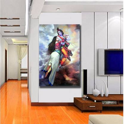 Printed Wallpaper Of Shri Krishna & Radha Wall Decor Poster For Living Room No Framed /Large Printed Wallpaper Of Shri Krishna & Radha Wall Decor Poster For Living Room No Framed /Large