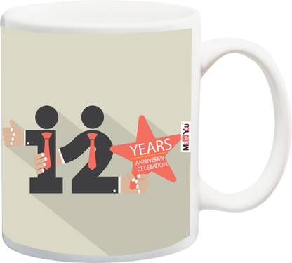 Me You Gift For 12th Anniversary 12th Anniversary Gifts For Father Mother Husband Wife Brother Sister Printed Iz18srmu 3478 Ceramic Coffee Mug Price In India Buy Me You Gift For 12th Anniversary 12th Anniversary