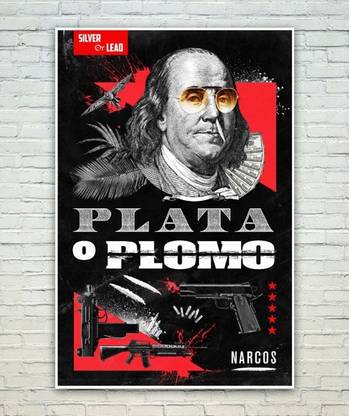 posterskart narcos plata o plomo art
