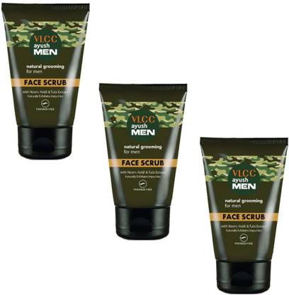 Vlcc Ayush Men Pack Of 3 Face Scrub Price In India Buy Vlcc Ayush Men Pack Of 3 Face Scrub Online In India Reviews Ratings Features Flipkart Com The packaging of the product is very fine. vlcc ayush men pack of 3 face scrub