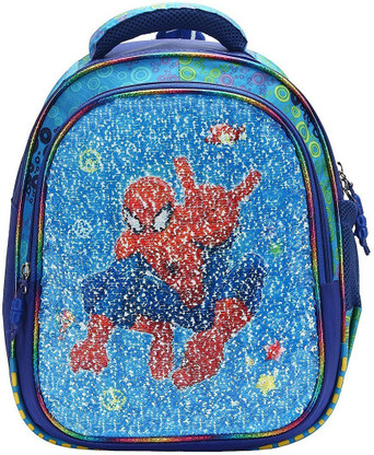 sequin changing school bag