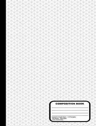 isometric grid graph paper notebook 1 4 inch equilateral triangle graph pages 200 pages 100 sheets 9 3 4 x 7 1 2 buy isometric grid graph paper notebook 1 4 inch equilateral triangle