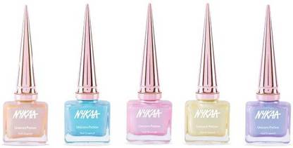 NYKAA Unicorn Potion Nail Enamel - Sugar n Spice (235), Sunshine & Rainbows (236), Mystical Mermaid (237), NYKAA Unicorn Potion Nail Enamel - Sugar n Spice (235), Sunshine & Rainbows (236), Mystical Mermaid (237),