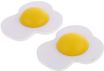Kitchen Food Pretend Role Play Wooden Magnetic Omelette Egg Yolk Children U PGNV 