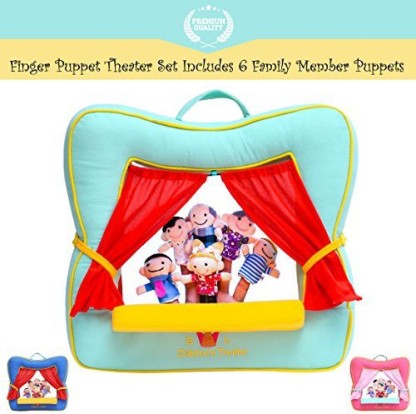 1Set career people finger puppets theater show soft dolls props kids toys 