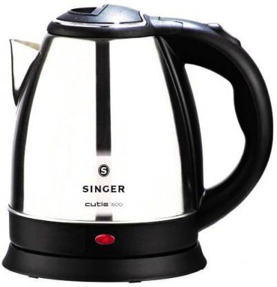 Silver & Black Color Electric Kettle 1.5 L in India Under 1000