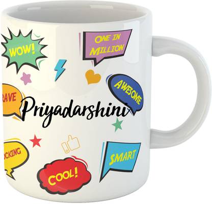 Ashvah Priyadarshini Name Ceramic Coffee Mug Price in India ...