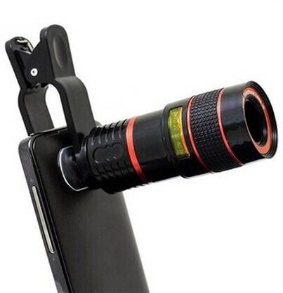 rewy 8x zoom mobile phone telescope clip lens for iphone 5 6 6plus 7 7 plus iphone 8 iphone x iphone 10 cell phone universal camera lenses for mobile