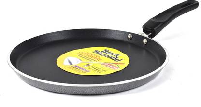 Black Diamond Selecta Non Stick Dosa Tawa Ad25 4 Mm Metal Spoons Use Freely Tawa 25 Cm Diameter Price In India Buy Black Diamond Selecta Non Stick Dosa Tawa Ad25 4