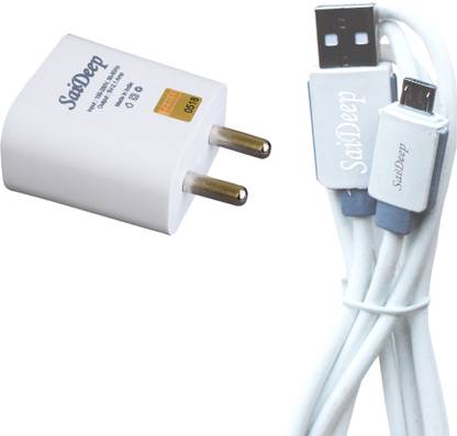 saideep 2 amp fast charger compatible for samsung galaxy on nxt with sync data cable 1 a mobile charger with detachable cable