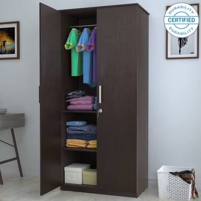 Best Wardrobe brands In India: Flipkart Perfect Homes Julian Engineered Wood 2 Door Wardrobe