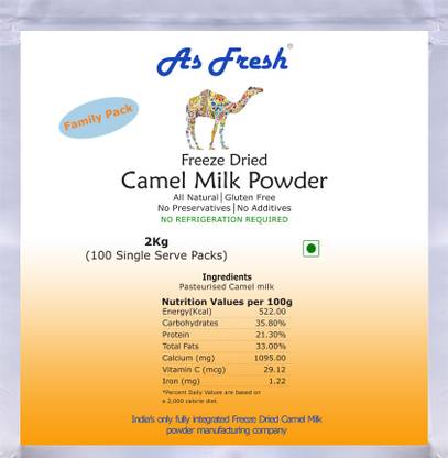 As Fresh Freeze Dried Camel Milk Powder 2 Kg Freeze Dried 100 Pure Gluten Free Milk Powder Price In India Buy As Fresh Freeze Dried Camel Milk Powder 2 Kg Freeze Dried 100