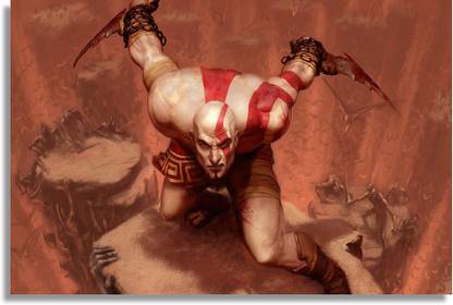 god of war Paper Print - Gaming posters in India - Buy art, film ...