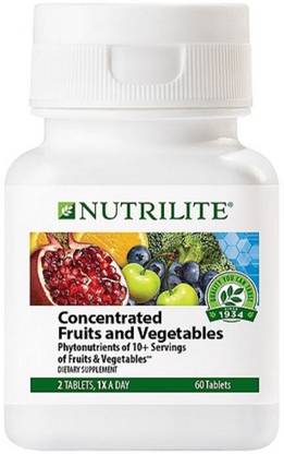 amway nutrilite concentrated fruits and vegetables tablets