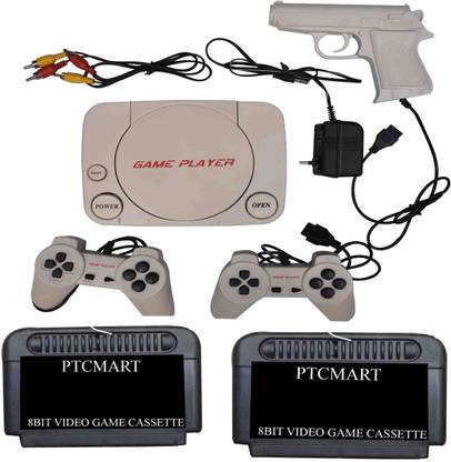 Ptcmart 8 Bit Game Player Tv Video Game With 2 Cassettes Extra Na Gb With Mario Price In India Buy Ptcmart 8 Bit Game Player Tv Video Game With 2 Cassettes