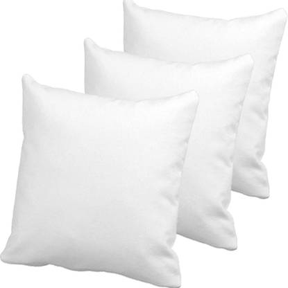 The Home Talk Cotton Square White Cushion Fillers Pillow Inserts For Sofa 18 X 18 Inch Soft Fluffy Comfort Back Cushion Pack Of 3 Buy The