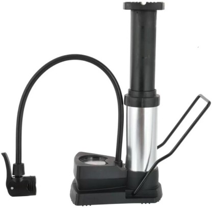 Compact Air Pump AARON Pocket One Mini Bicycle Pump for All Valves Lightweight and Portable High Pressure Hand Pump 100 PSI / 7 Bar Frame Pump Wheel Pump Black Small 