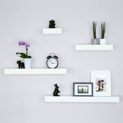 Driftingwood Floating White Wall Shelf For Living Room Set Of 4 Wooden In India - Wall Shelves For Living Room Images Driftingwood Floating White Wall Shelf For Living Room Set Of 4 Wooden In India - Wall Shelves For Living Room Images