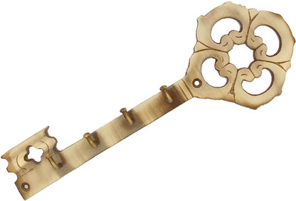 Brass Large Golden Bat Hook Hooks Coat Hanger Key holder Gift Collectible Towel 