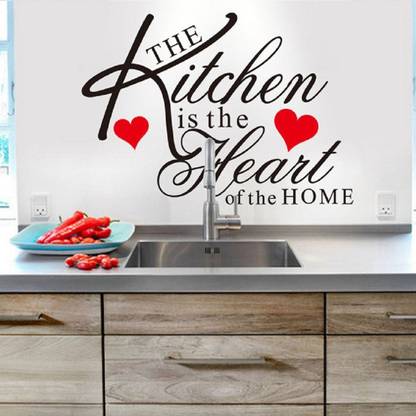 ART DECOR DECAL THE KITCHEN IS THE HEART OF THE HOME wall STICKER