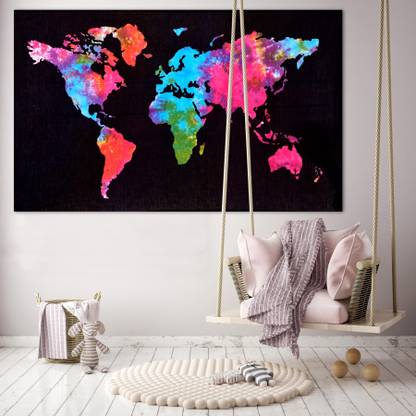 World Map Wall Tapestry