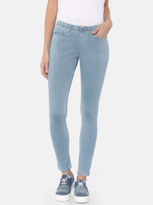 Go Colors Light Blue Jegging Price in 