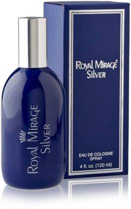 ROYAL MIRAGE Silver Eau De Cologne Spray For Men & Women -120ml Perfume Body Spray  -  For Men & Women
